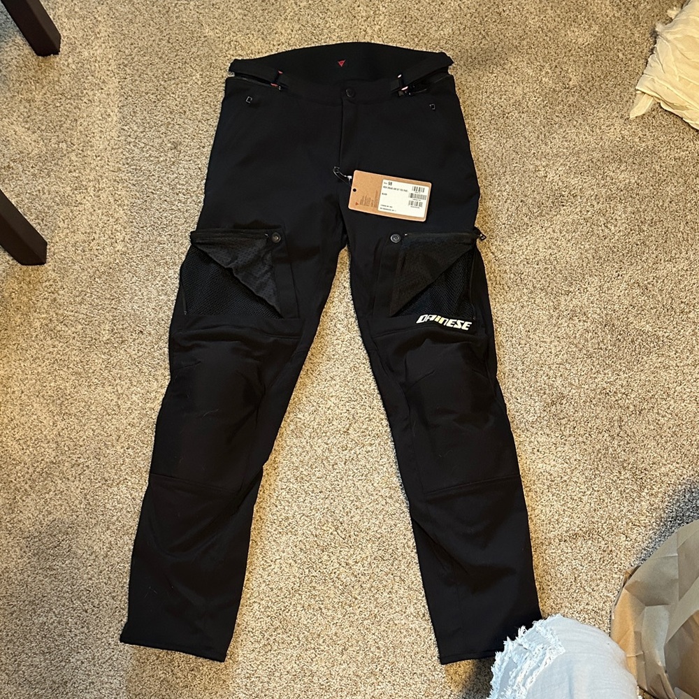 Men's Black Motorcycle Riding Pants - Picture 3 of 8